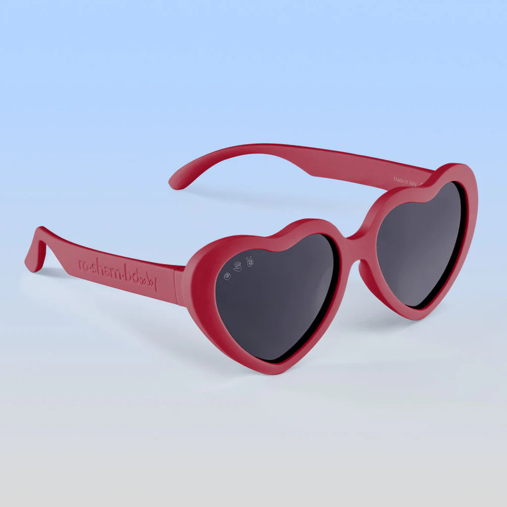 Cranberry Heart Shaped Grey Polarized Lens Kids Sunglasses