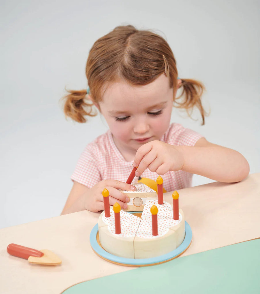 Wooden Party Cake Play Set | Ages 2+ | 6" round