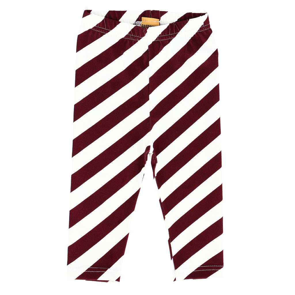 Candy Cane Striped Leggings