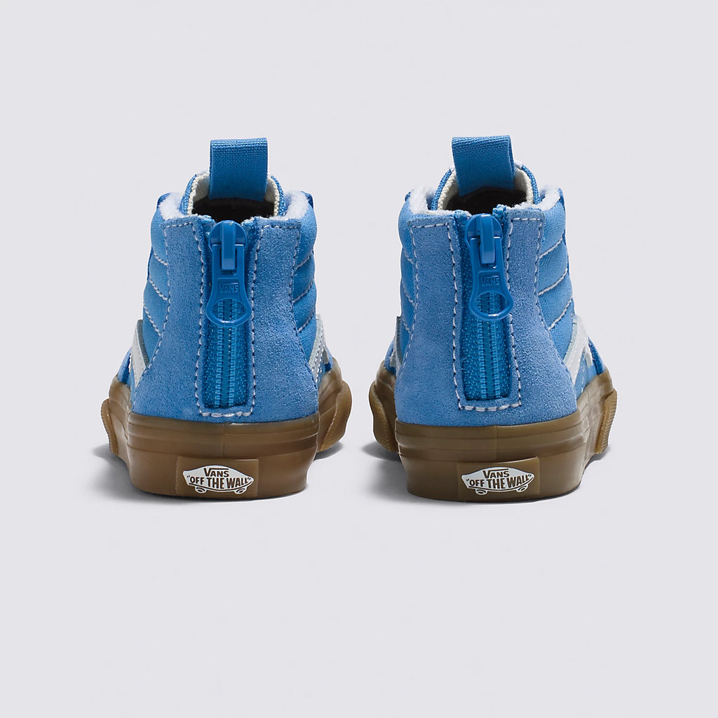 Vans Toddler SK8_hi Zip Shoe - Azure blue