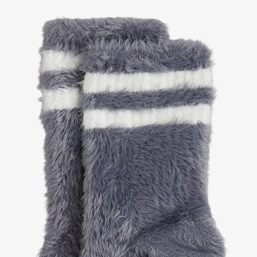 Mini Rodini grey fuzzy socks | for kids up to 14 years