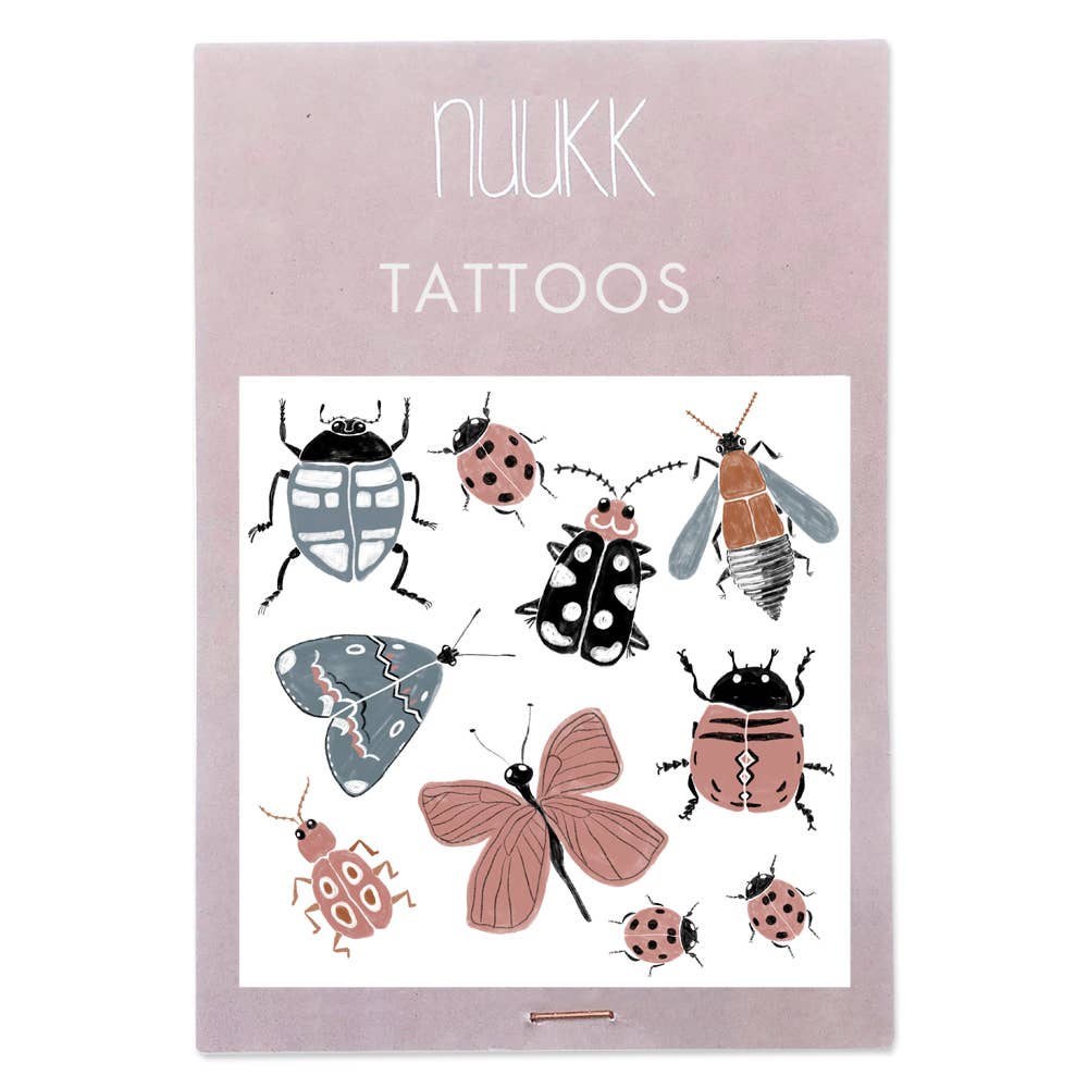 Temporary Kids Bug Tattoos | Safe for kids | Works on eggs, candles, etc. | Includes one page  