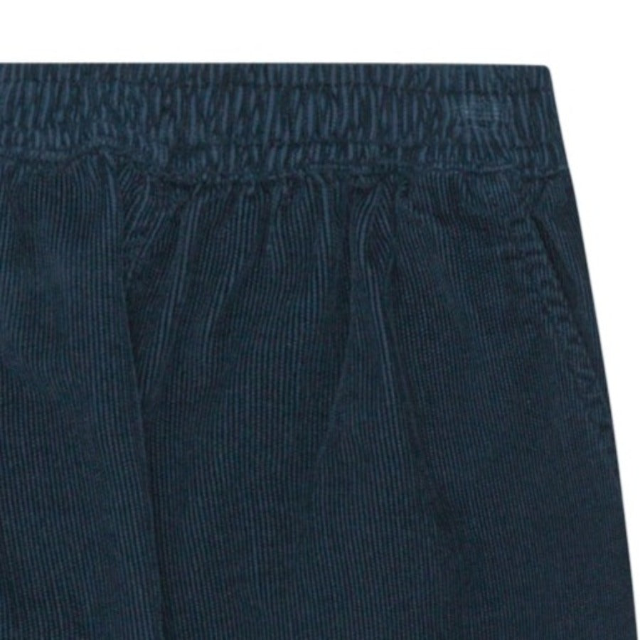 Molo Navy Sky Organic Cotton Corduroy Pant | Infant-Toddler | Elastic waist  | Open at ankle