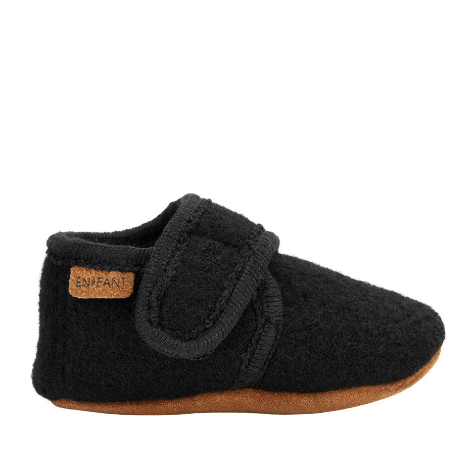 Wool Moccasin Bootie black - Main Image