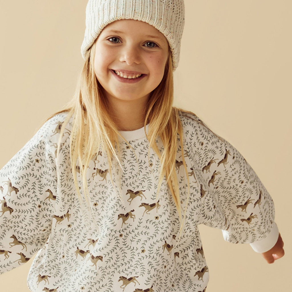 Trixie Horse organic cotton sweatshirt | infant\toddler sizes