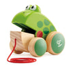 Pull Aong Frog | mouth opens and closes as he walks | rubber around wheels for grip | For 12 months and older