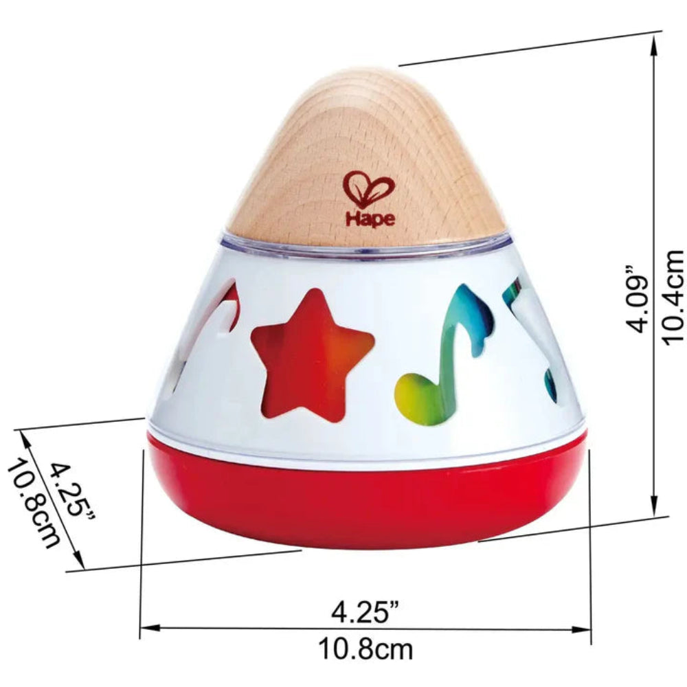 Infant Rotating Music Box | wind up toy | dimensions