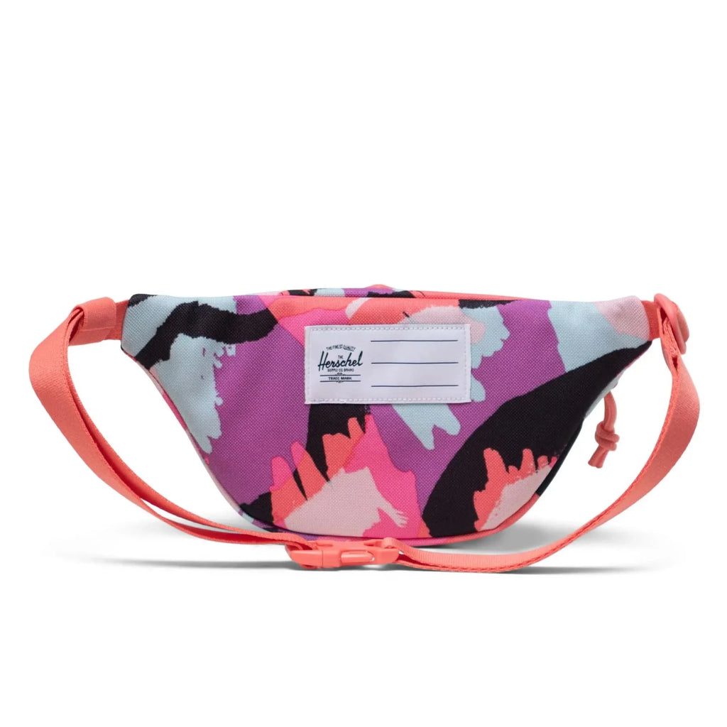 Herschel Heritage Kids Tiger Spots Hip Pack | Pink Accents | Can be worn around waist or cross-body - Back of bag