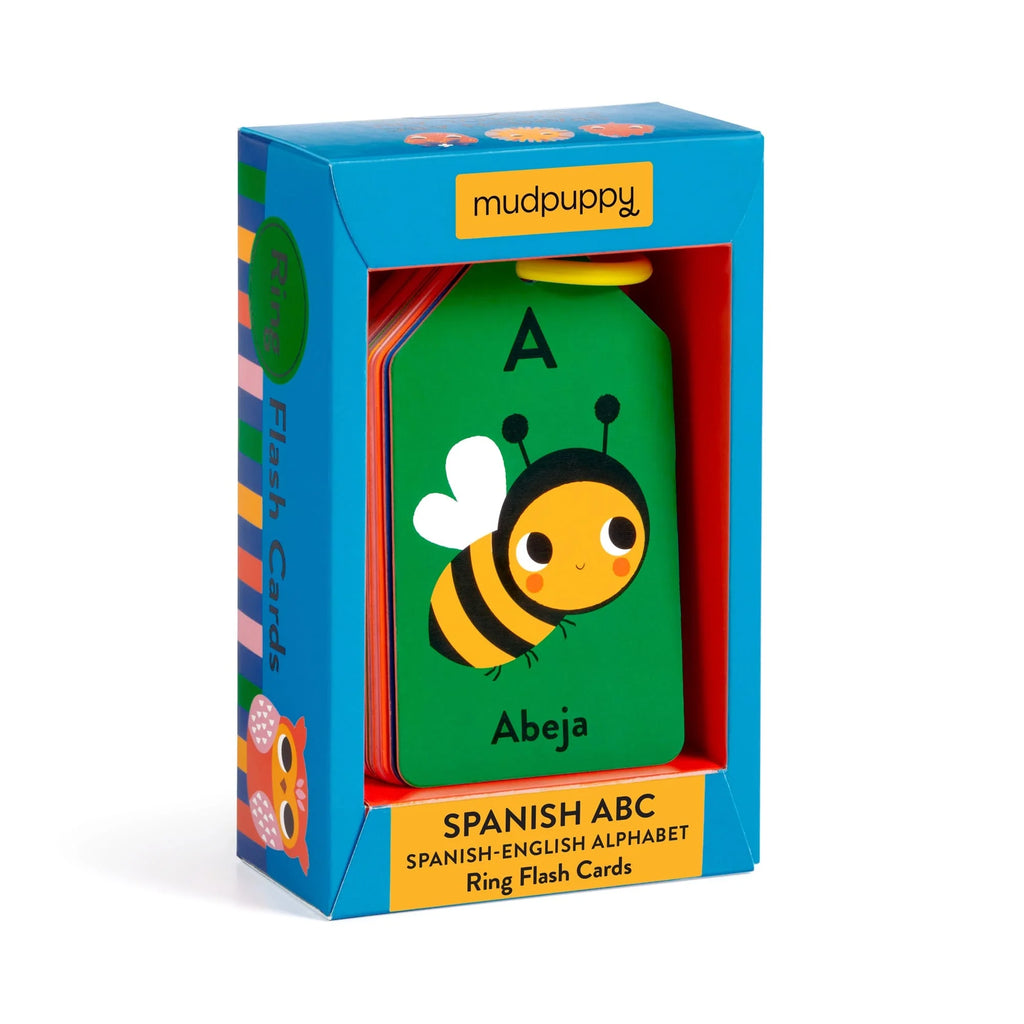 ABC Spanish-English Flash Cards on a Ring | For Ages 1 and up 