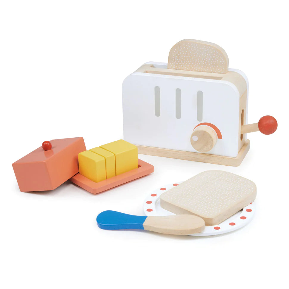 Rise & Shine Wooden Toaster Play Set | Ages 3+ | Completely Child safe |