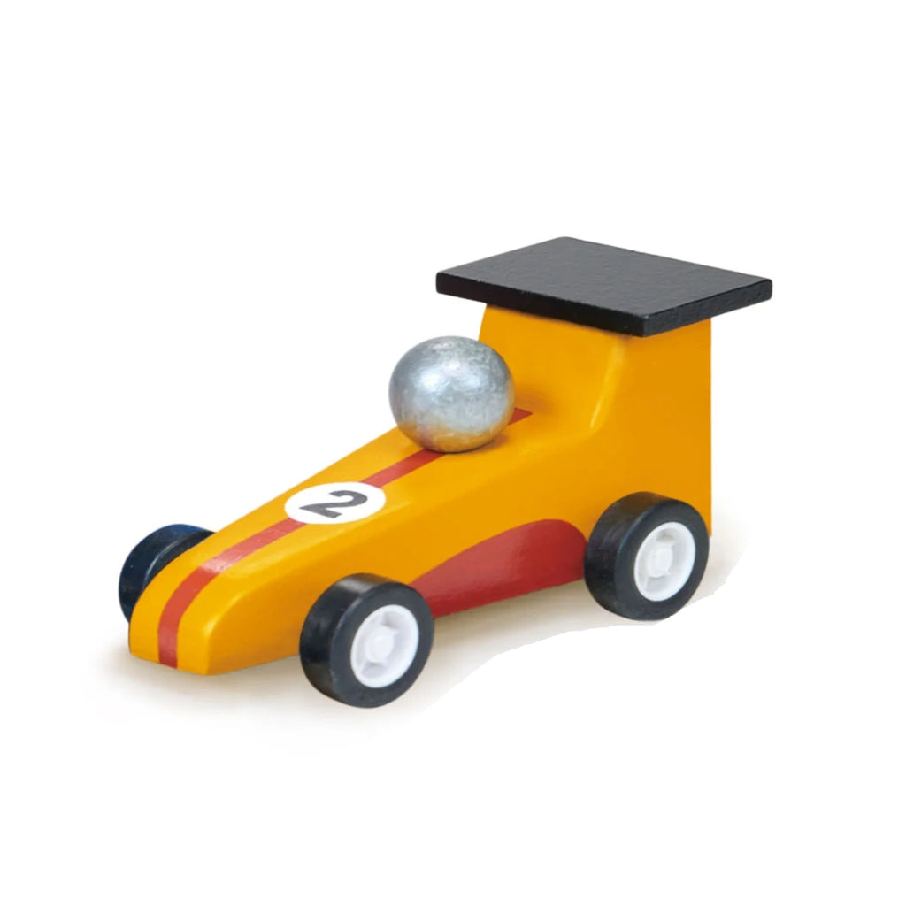 Wood Pullback Racer Car | Sold Separately | Blue Car | For Ages 3+