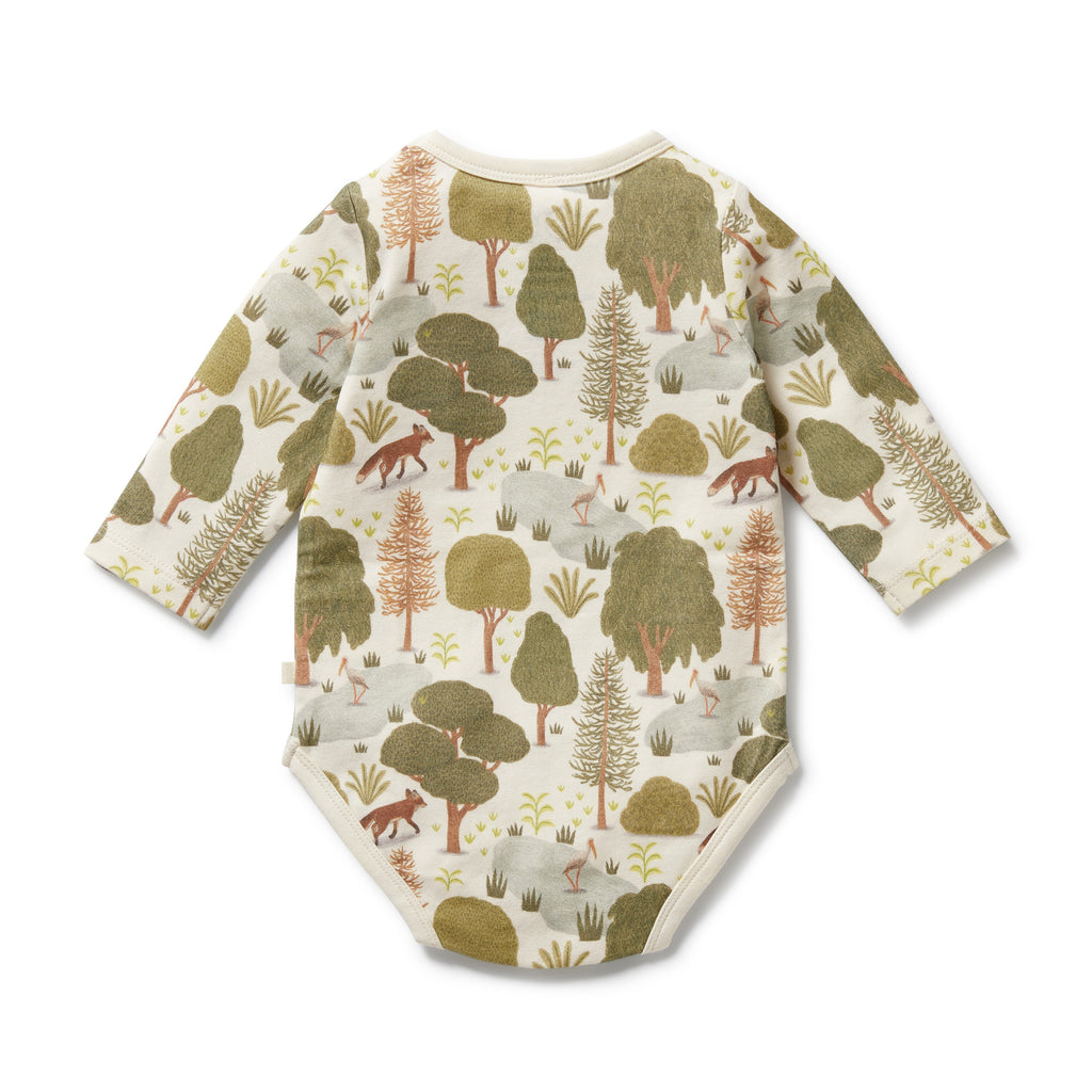 Little Trees organic cotton onesie | should close | snap at legs | back