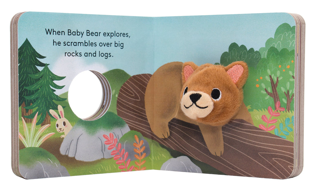 Baby Bear Finger Puppet Book for Infants 0-2 years | 12 pages | 