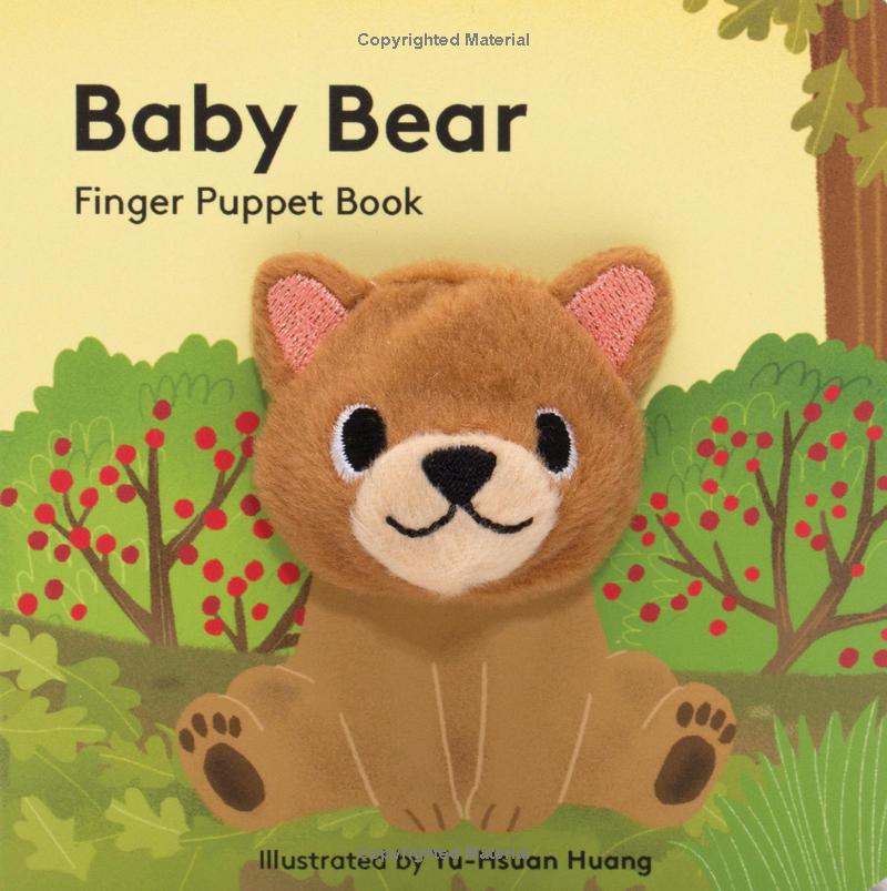 Baby Bear Finger Puppet Book for Infants 0-2 years | 12 pages | 