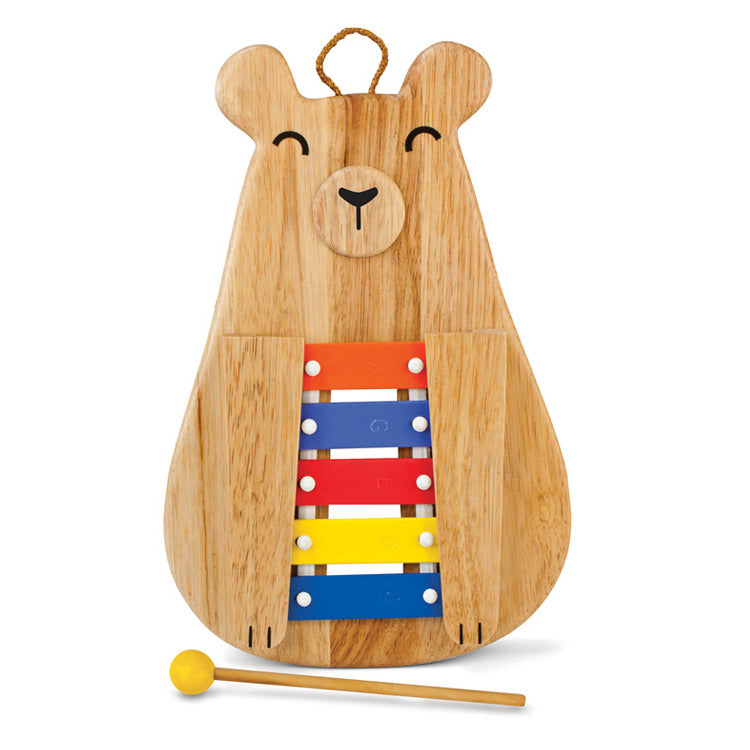 Green Tones Wooden Papa Bear Glockenspiel