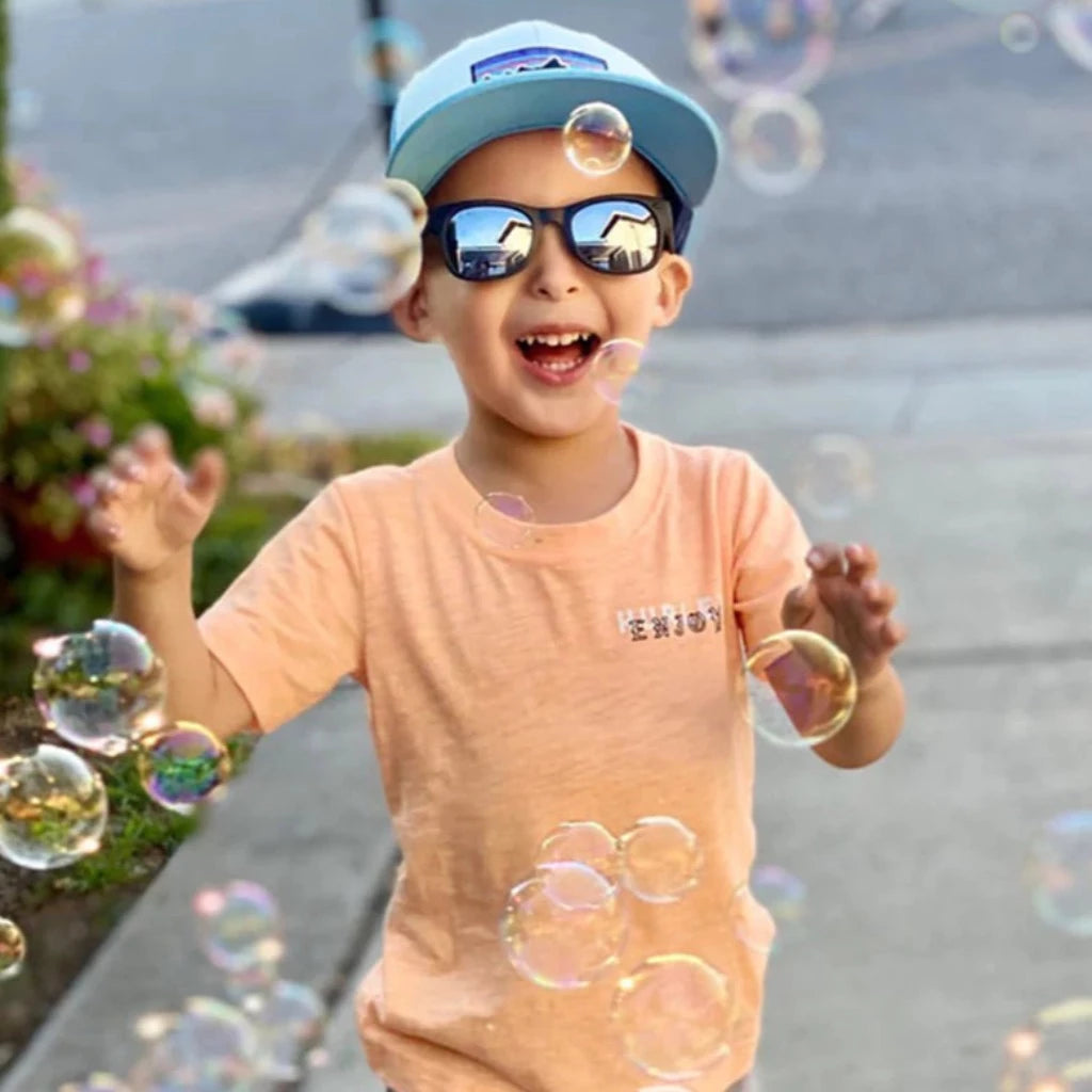 Black Mirror Lens Kids Sunglasses | Junior Sizes | Polarized