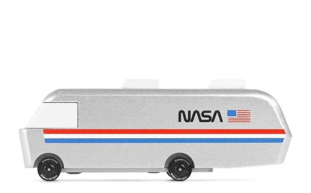 Candylab NASA Astrovan | Ages 3+ | ~5" x 2" | Silver on Wood