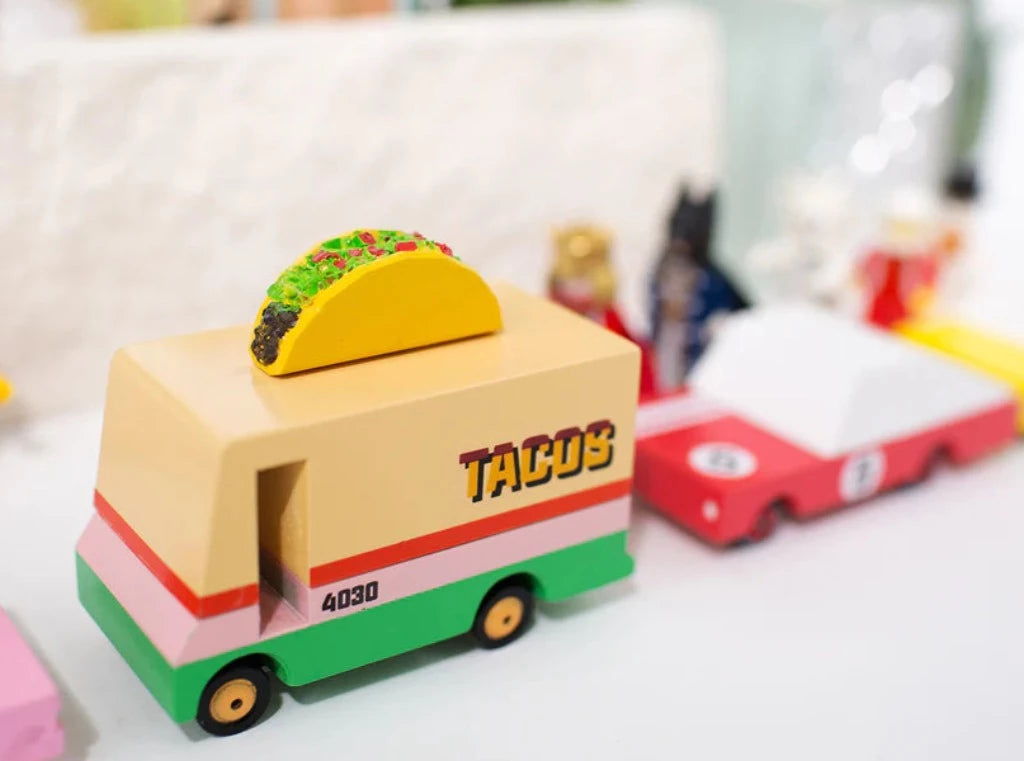 Candylab Taco Truck | Ages 3+ | Wooden Truck | ~3" x 2"