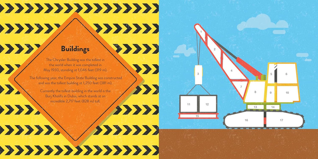 Children create construction scenes by matching numbered stickers to numbered grids on pull-out pages. Pull out pages for sharing, >150 stickers. Ages 3 and up. 10 pages. Sample page