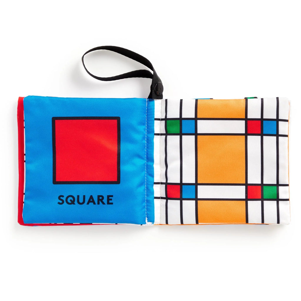 My First Shapes Crinkle Stroller Book | features Frank Lloyd Wright designs | snaps to stroller -example page