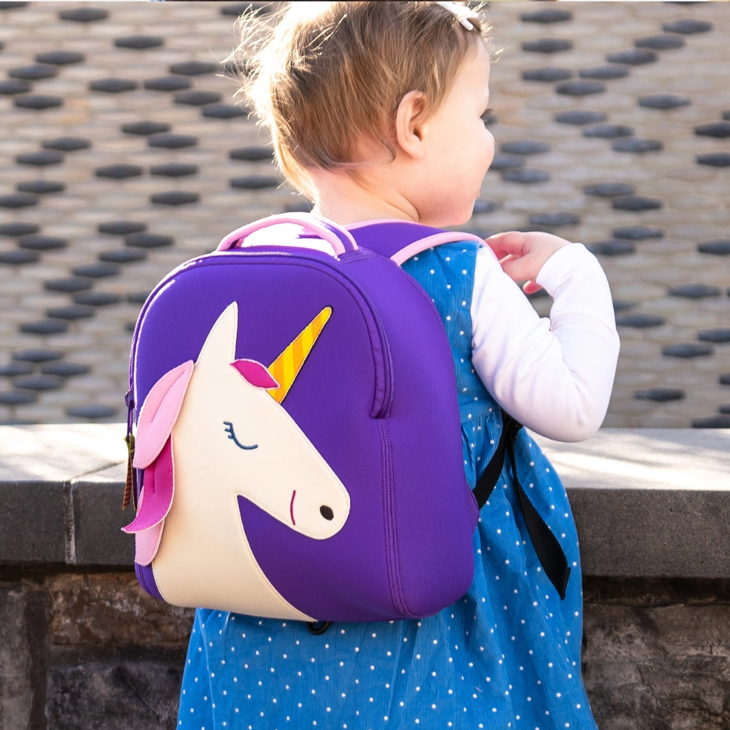 Dabbawalla Unicorn Purple Harness Backpack for 1 to 3 year olds | Harness with tether included - sample