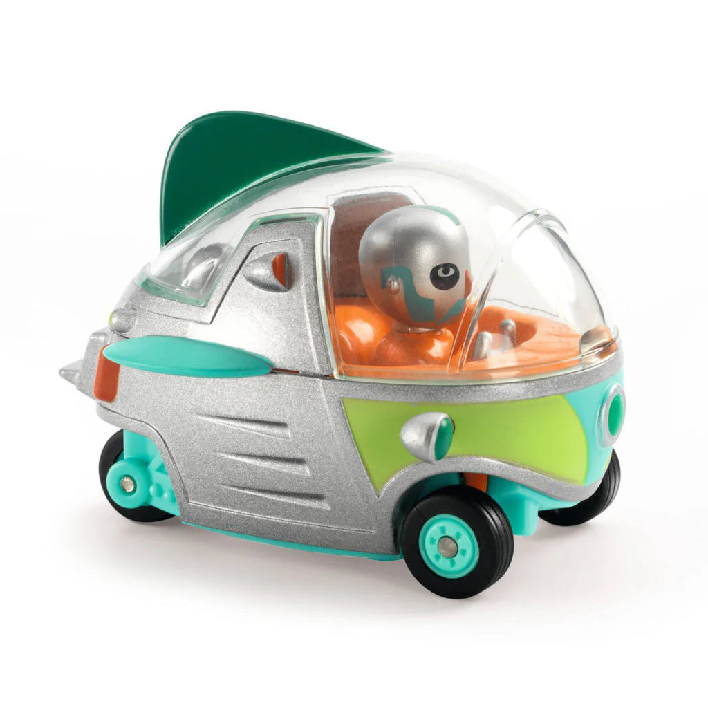 Djeco toys Crazy Motors - Visitor X | metal car | size approx 2"x2"x2.5" | for ages 3-9 years