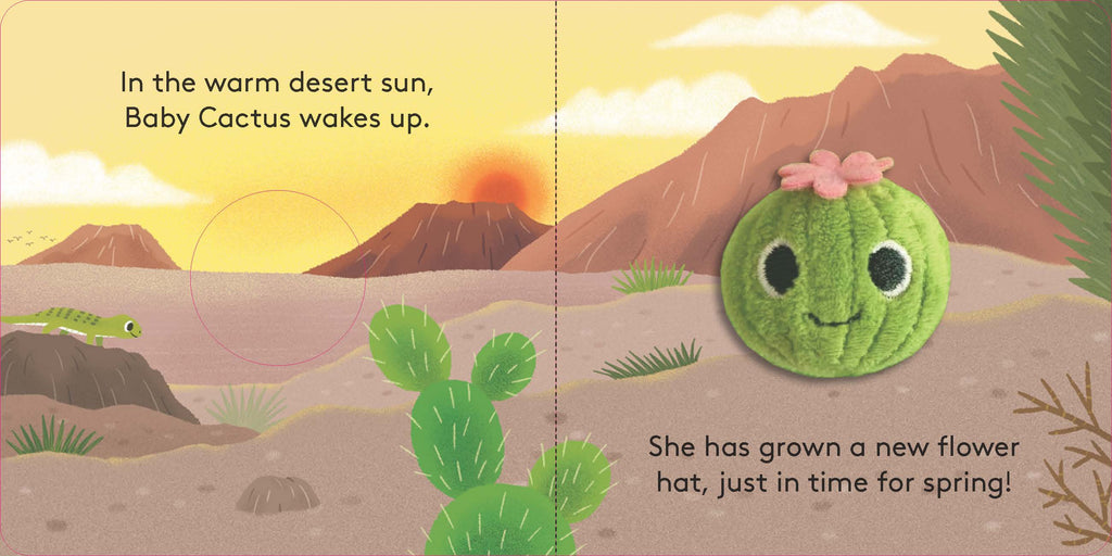 Cactus finger puppet board book, 0 to 3 years, 12 pages, 4"x4"