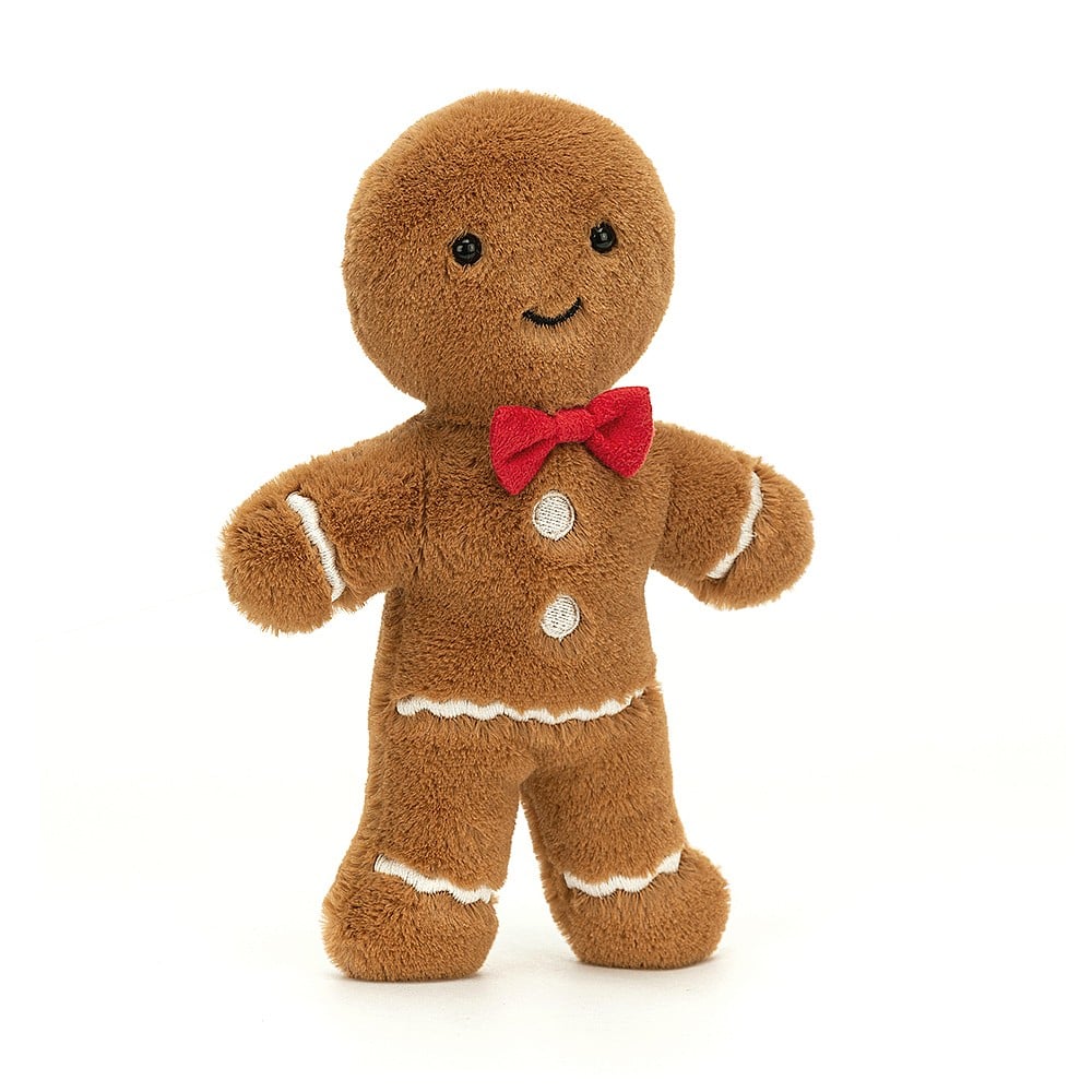 Jellycat Gingerbread Fred 7" Stuffed Doll | Super Soft