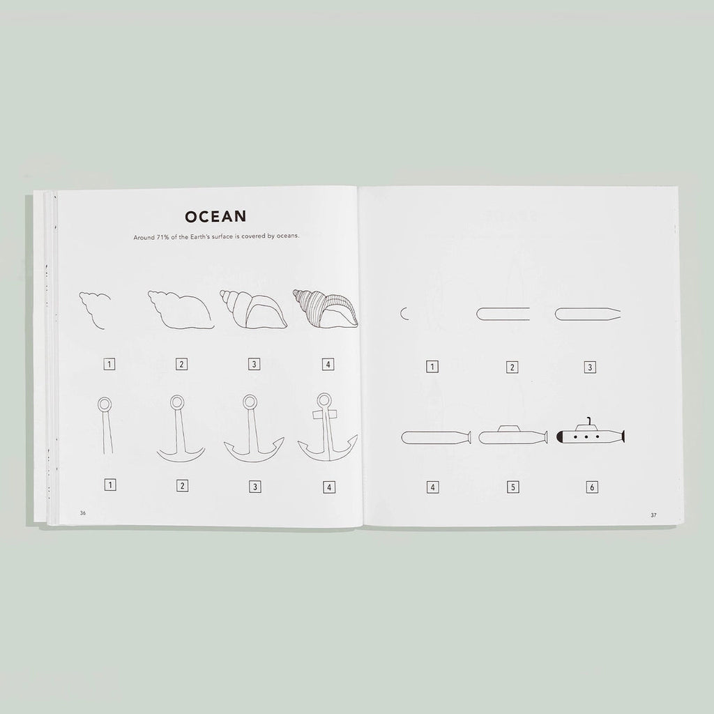  How to Draw all Things - Learn to Draw for Kids | 5 minute drawing projects for kids 6 and up | Fun and easy! | 88 pages | sample page