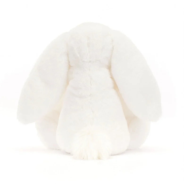 Jellycat Luna Luxe Holiday Bunny  | 20" tall! | Super Soft | White with Gold Nose - back