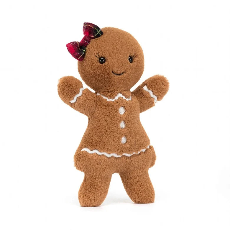 Jellycat Gingerbread Ruby 7" Stuffed Doll | Super Soft