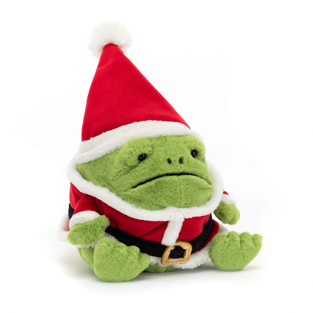 Jellycat Ricky Rain Frog Santa | 6" tall  | Soft and Squishy
