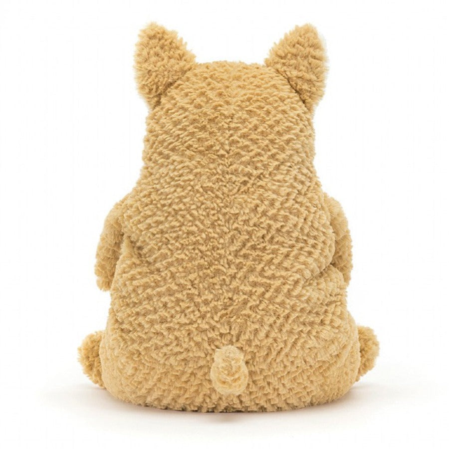 Amore Corgi Stuffed Animal from Jellycat | 10" high | For all Ages | Super Soft and Fluffy - back view