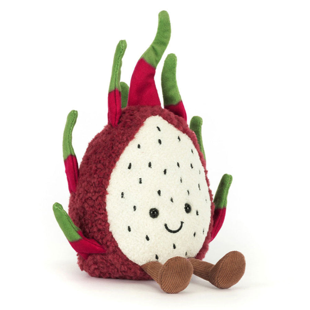 Jellycat Amuseable Dragon Fruit | 8.5" x 3"  Hard eyes | Sitting height 7.5" AC