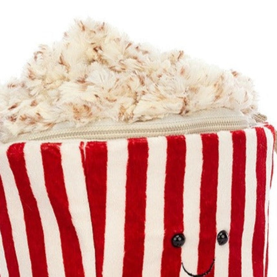 Jellycat Popcorn Purse | 46" strap - closeup