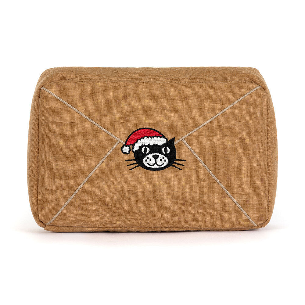 Jellycat Letter to Santa | insert your letter for pickup! | sITS 4" high | stuffed | babysafe  | back view