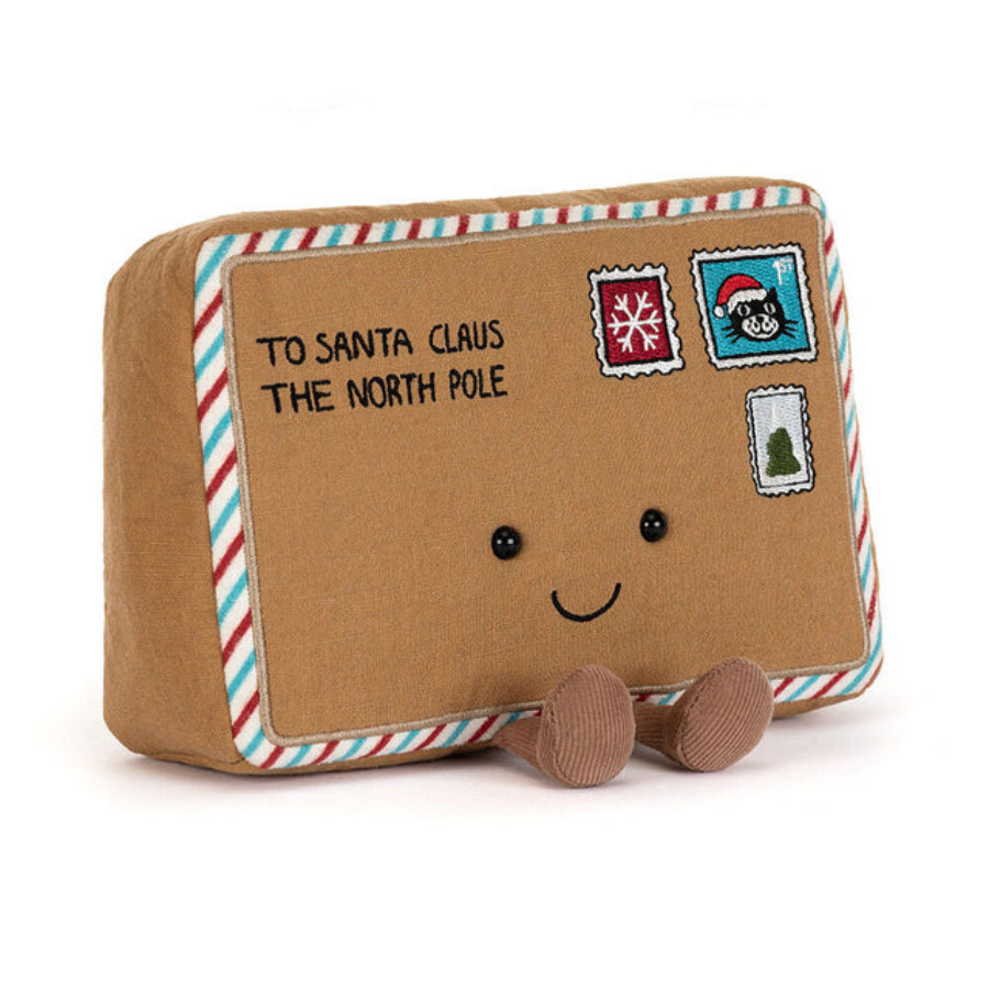 Jellycat Letter to Santa | insert your letter for pickup! | sITS 4" high | stuffed | babysafe 
