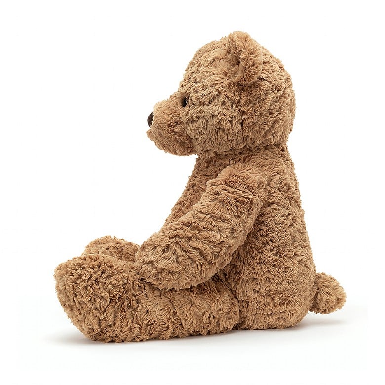 Huge Cuddly Bumbly Bear by Jellycat | 23" high x 9" deep | Super soft & cuddly - side view