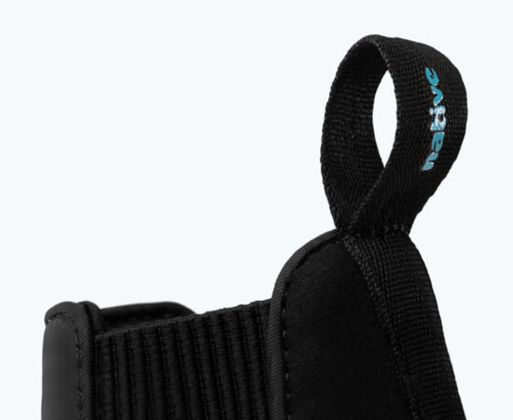 Native Shoe Treklite All Weather Wanderer Boot in Black | Loop for Easy On