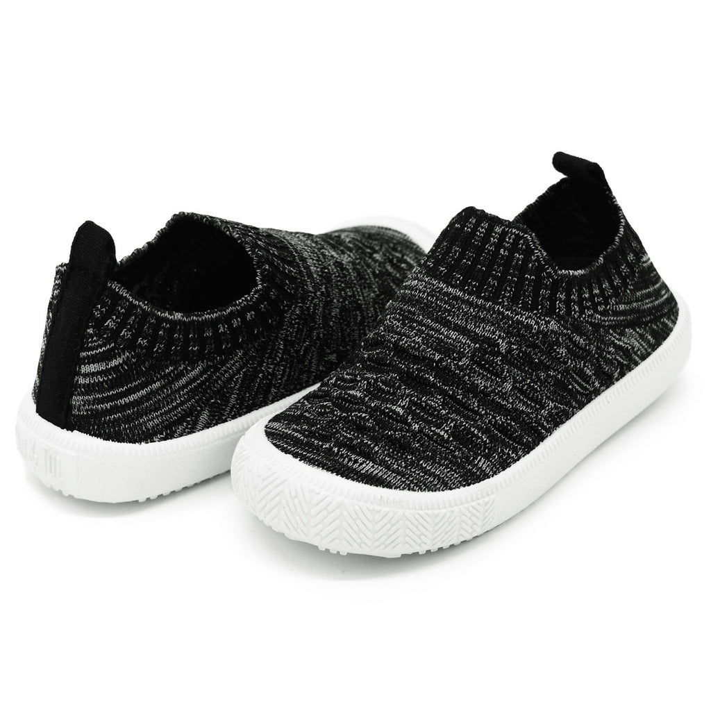 Black Knit Pull-on Toddler Shoe | Breathable | Comfortable | Machine Washable | Toddler Sizes 5 through 8