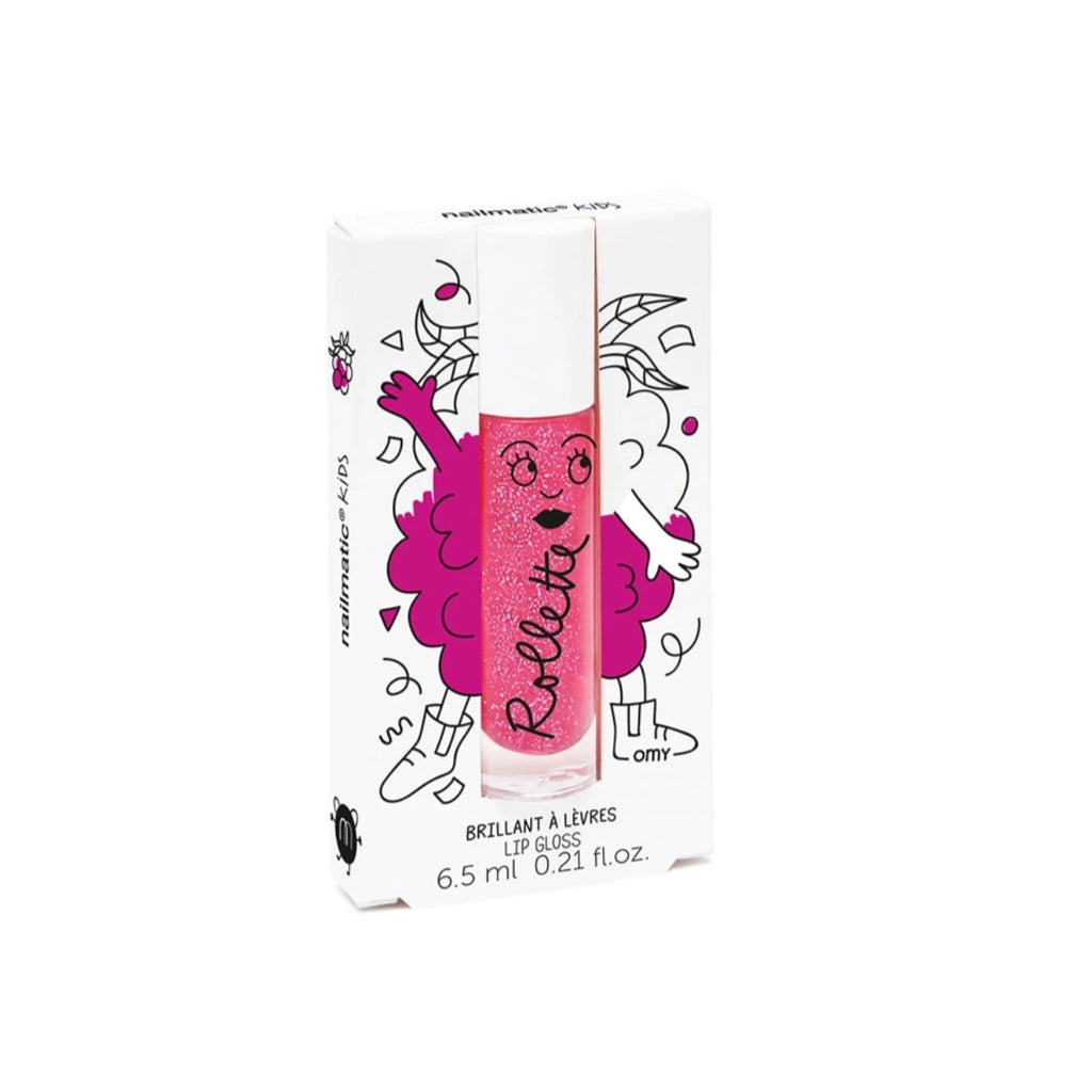 Kids Non-Toxic Raspberry Rollette Lip Gloss