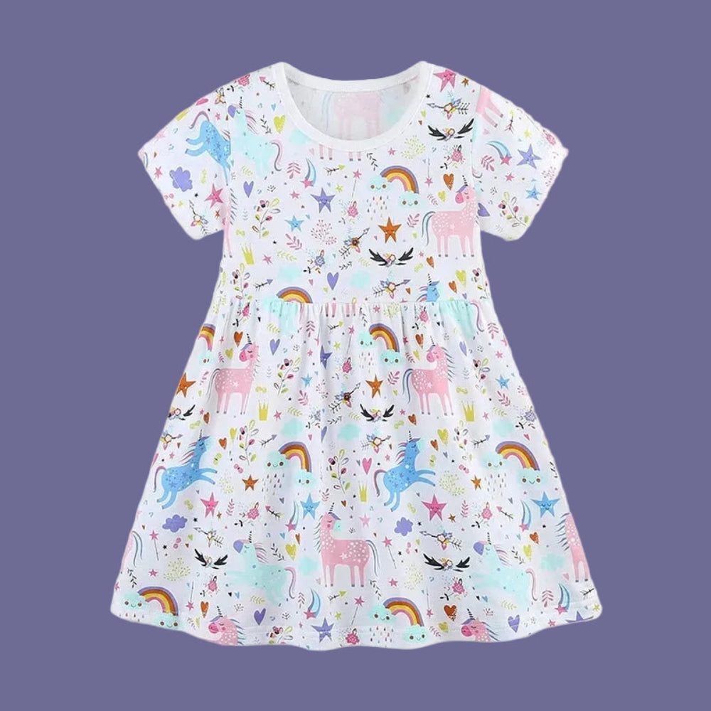 unicorn dress girls Costume Kids Tutu Skirt for with Unicorn Wings Headband Unicorn for Birthday Outfit Christmas New Year Cosplay, Girl's, Size: 1 No one will be able to resist her sweet charms when she steps out in her pretty new gown from Sara Dresses Wibacker Toddler Girls Summer Dress