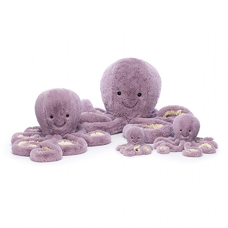 Maya the Lavender Octopus Stuffie | The one on the far left for this price | 19" long | Super Soft and Cuddly | 