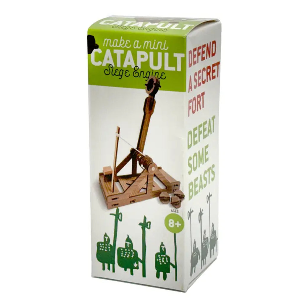 Build a mini catapult | A historic replica of Leonardo Da Vinci’s design | ages 8 and up | teaches simple machine design | Estimate 30 minute  build time | 7"x2.5"x3.5" build