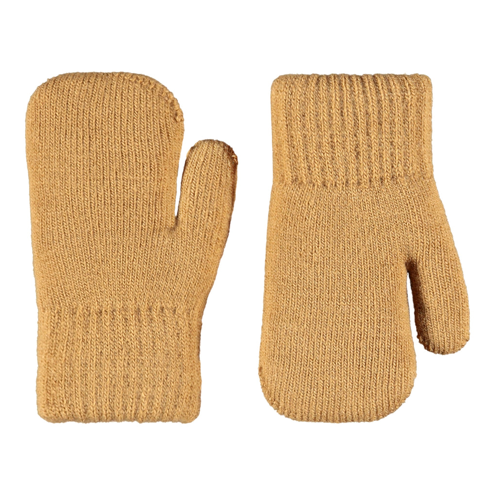 Molo recycled nylon mittens. 2 sizes: 1/2 yr or 3/5 yr, fleece lined for warmth. plain back.
