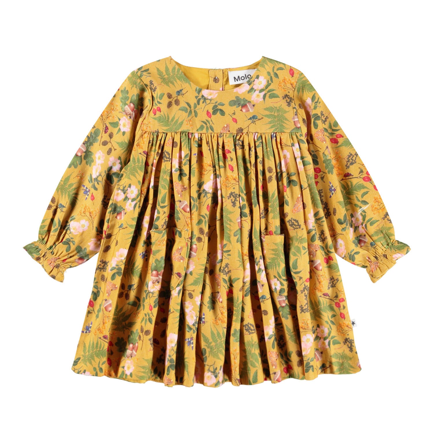 yellow toddler dress long sleeve Linen Flower Girl Dress: Long Sleeve Boho Toddler Wedding Dress