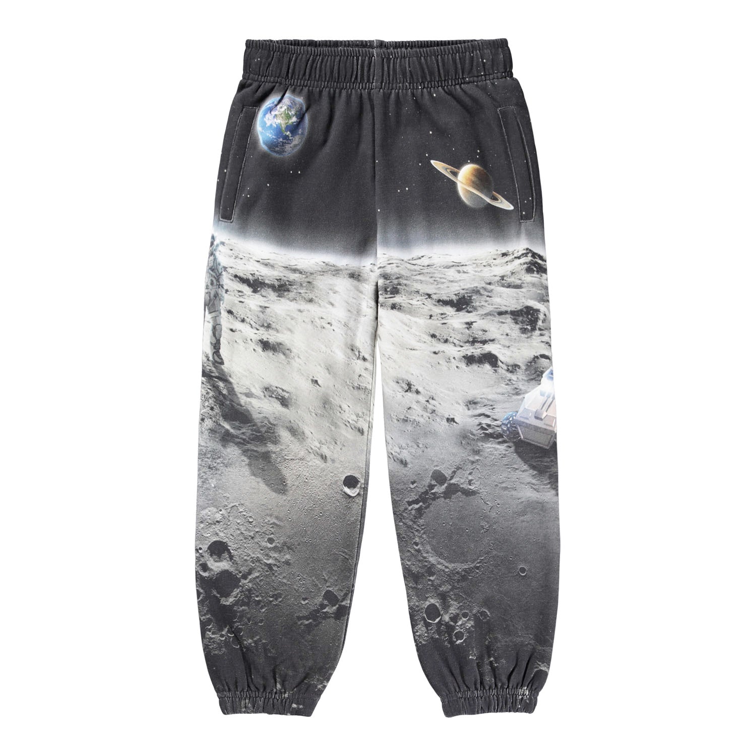 Molo Allen Moon Traveller Joggers Digital Space Print – Black