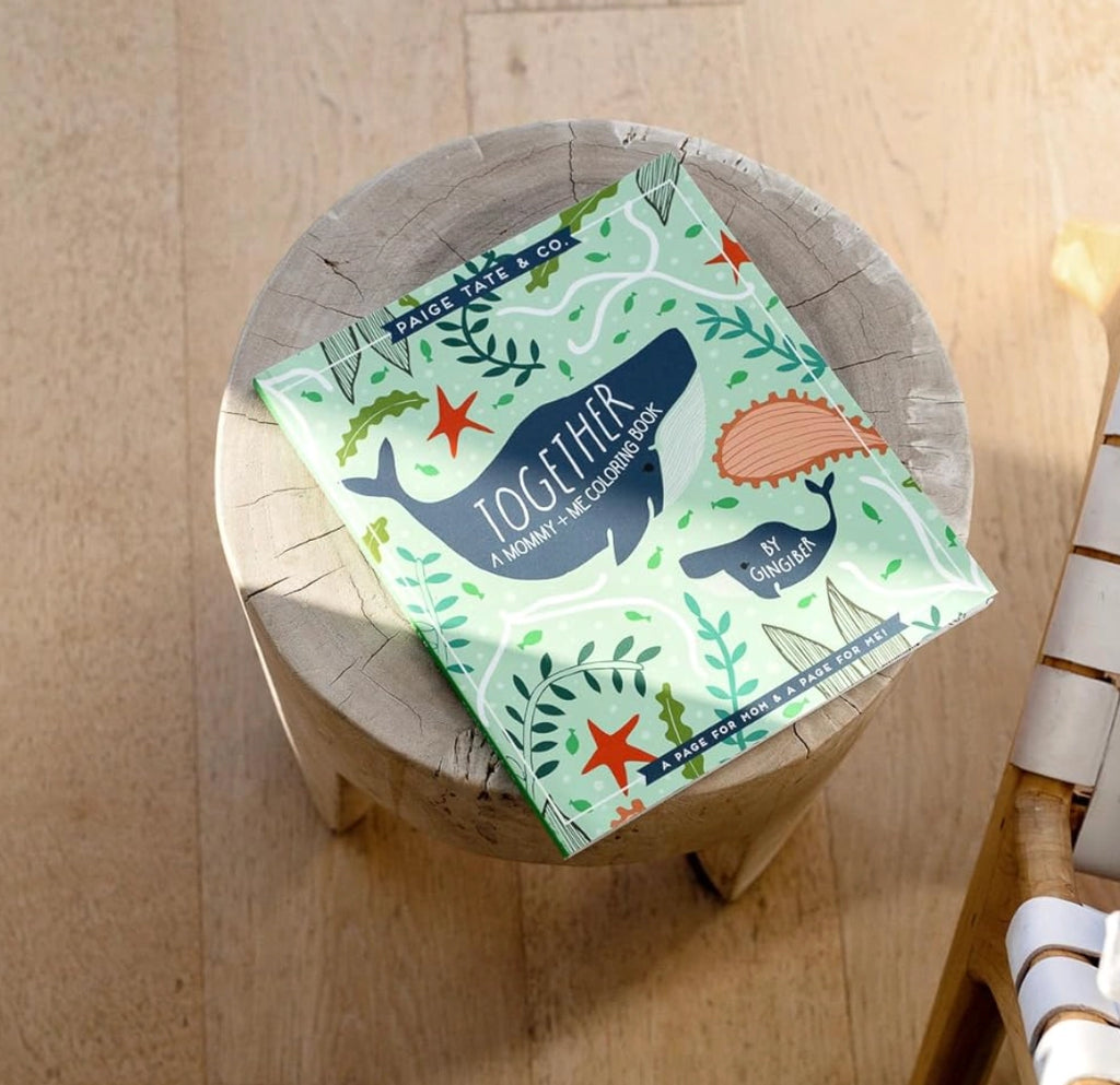 Mommy and Me Coloring Book for ages 2 - 6 years | 96 pages with a coloring page for mom and one for child | perforated pages for showing off their work | 8 1/2" x 10" book 