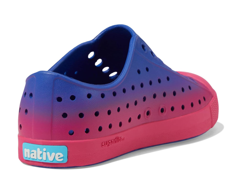 Native Radberry Ombre Summer Water Shoe | Great for Beach/Playground | Durable | Kids Love!  - Back View