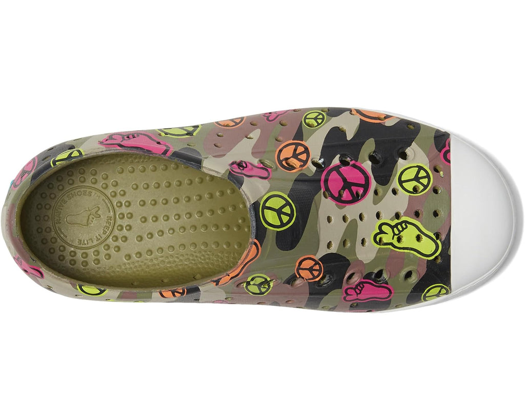Native Peace Camo Summer Water Shoe | Great for Beach/Playground | Durable | Kids Love! -  Above View